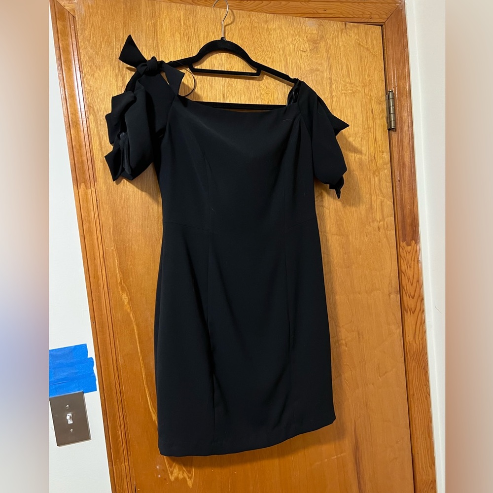 Forest Lily Off the Shoulder Bow Dress